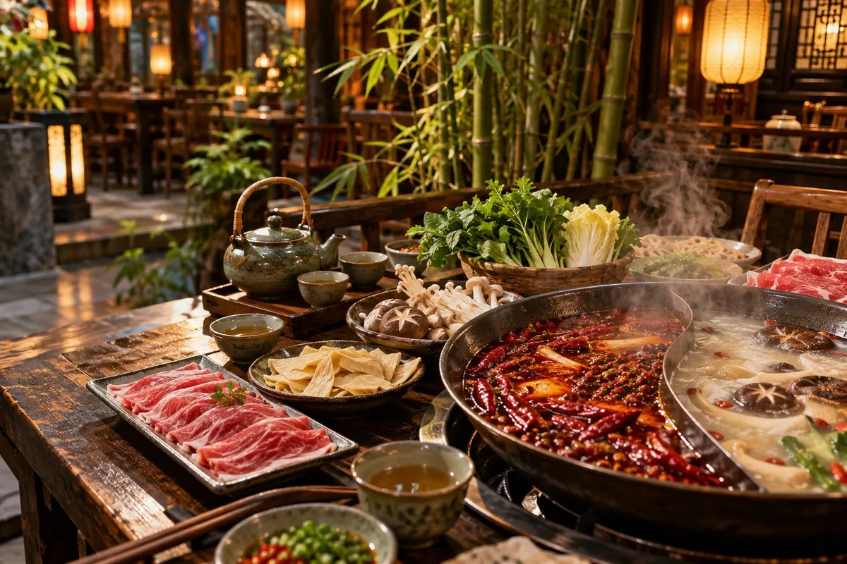 hot pot de Sichuan en Chengdu