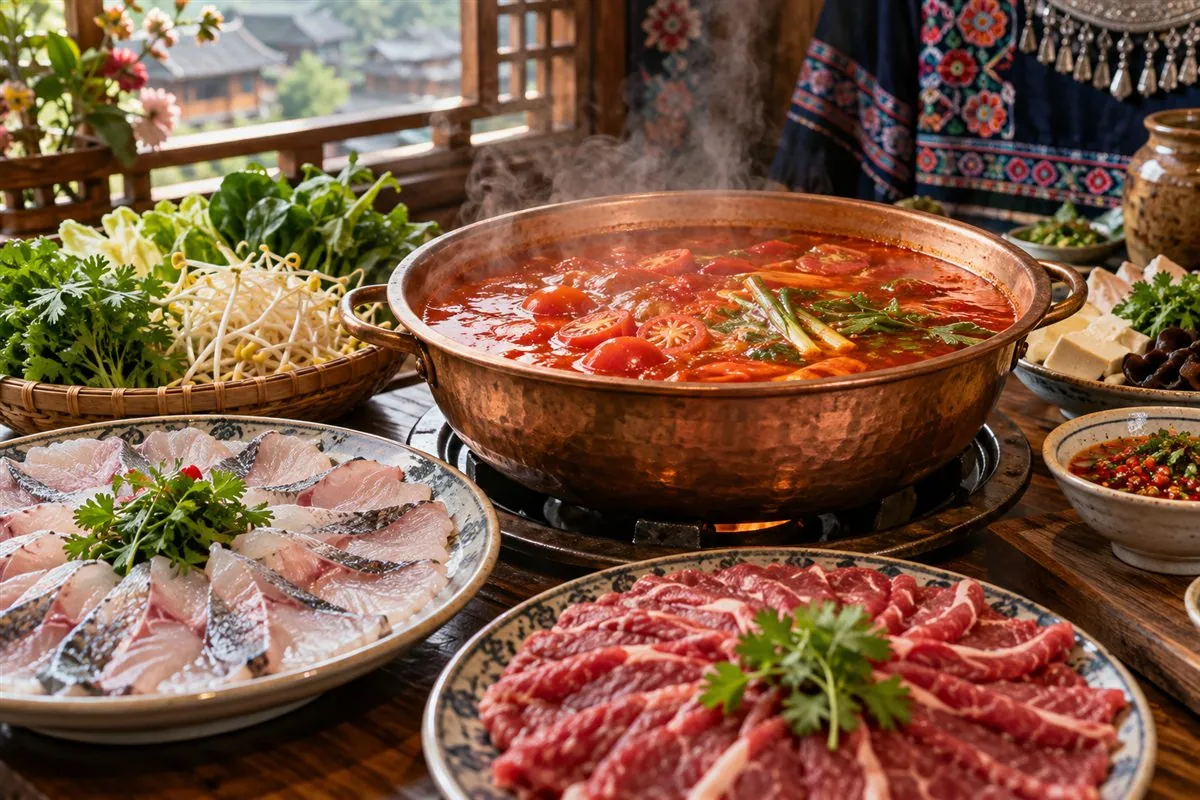 hot pot de caldo agrio de Guizhou