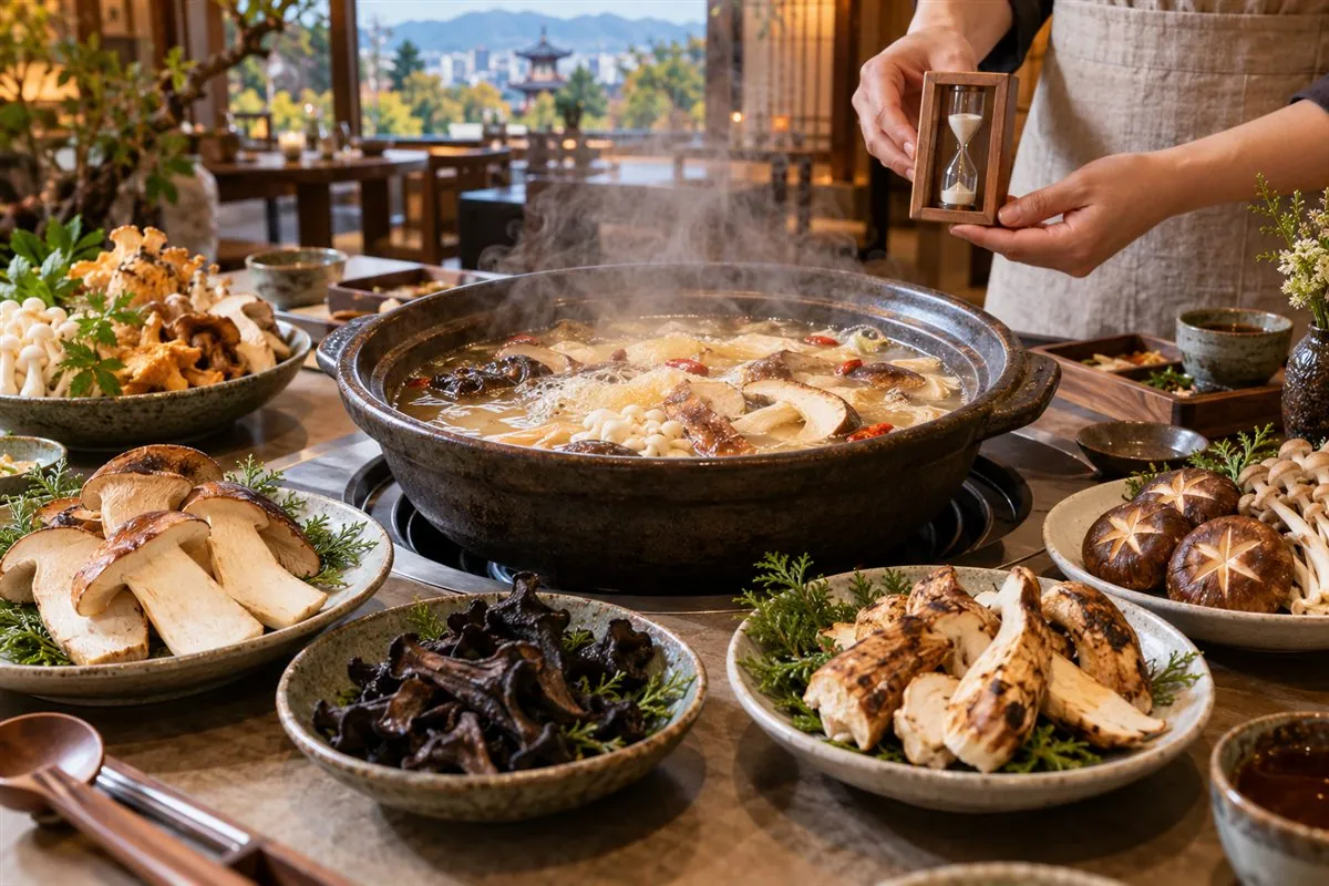 hot pot de setas silvestres de Yunnan