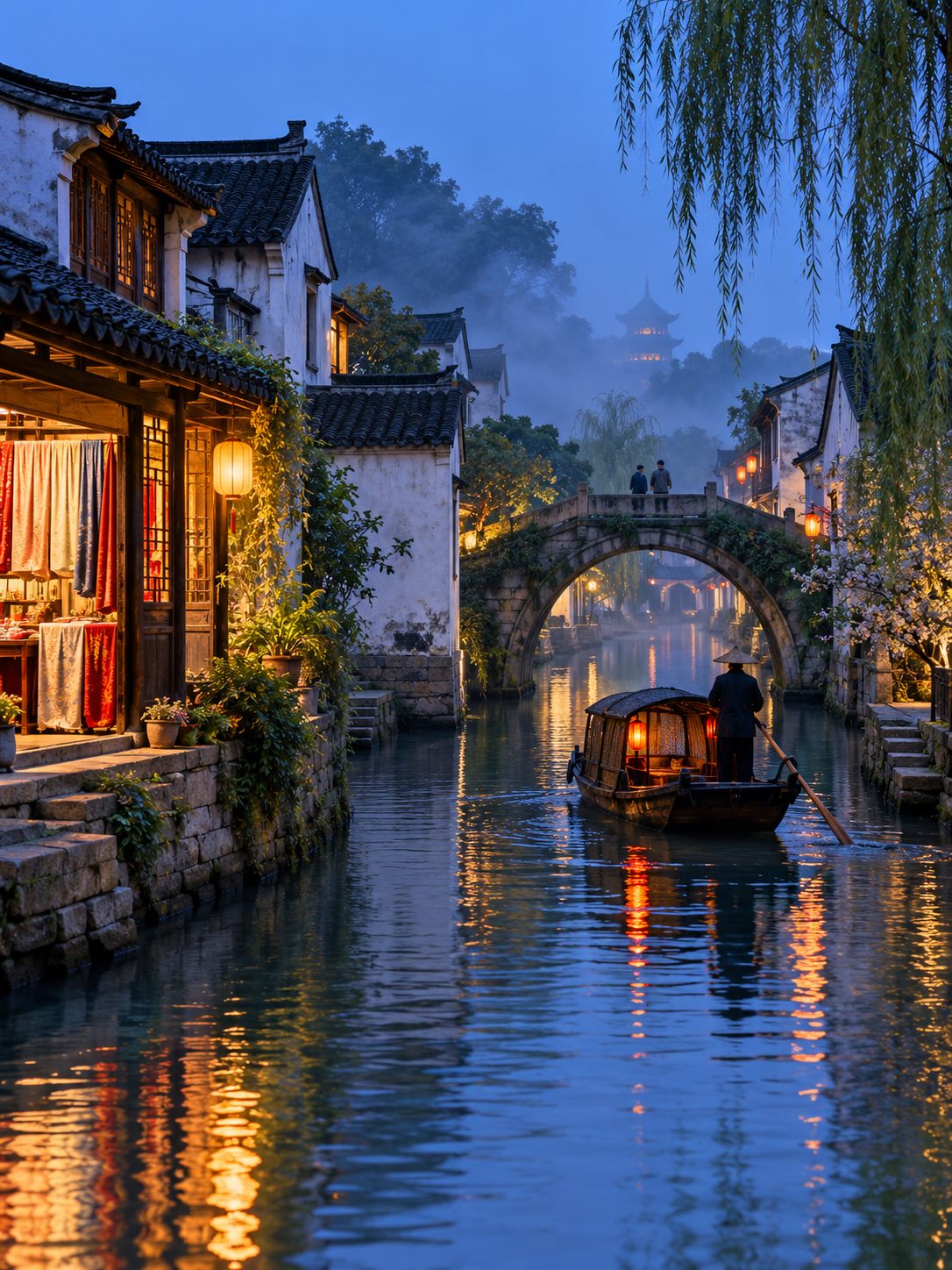 Borrow a slower afternoon from gardens, canals and silk